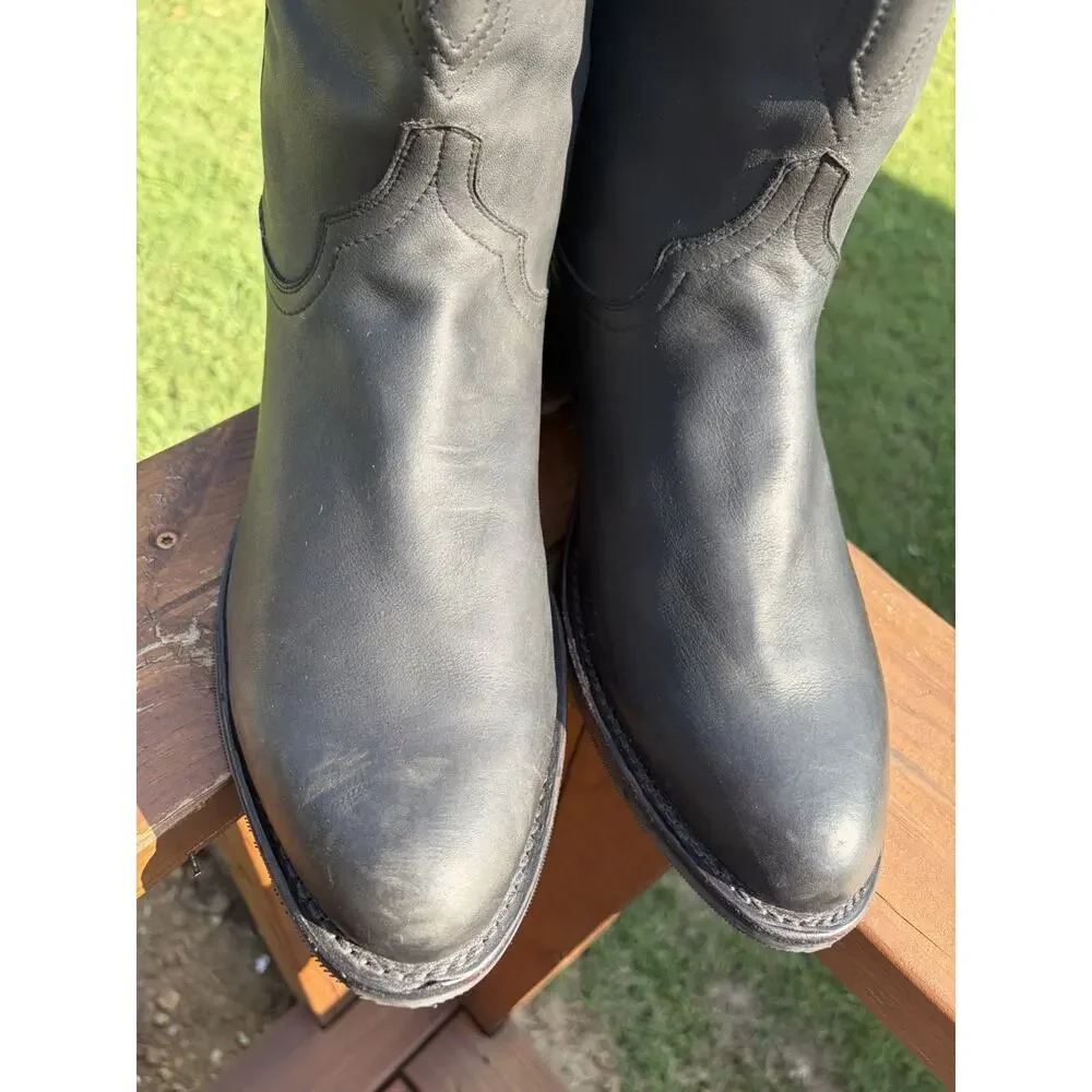 Tecovas The Jake 2100 Mens 13EE Black Leather Western Roper Boots Vibram Sole